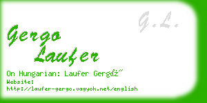 gergo laufer business card